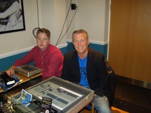 Sean and Gerry sound desk Ginny Joe's October 2012